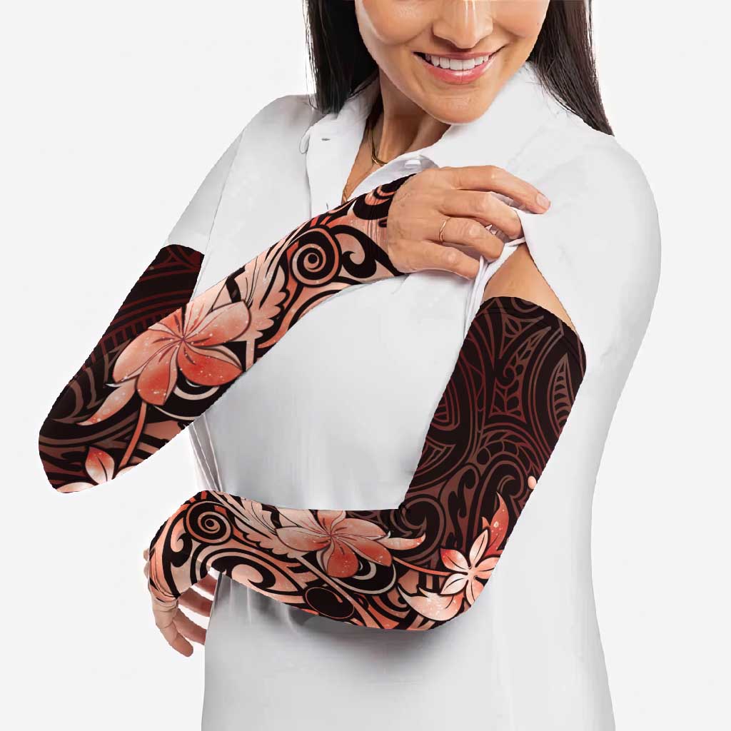 Matariki New Zealand Arm Sleeves Maori Pattern Red Galaxy LT05 - Polynesian Pride