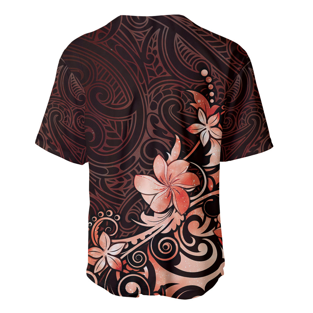 Matariki New Zealand Baseball Jersey Maori Pattern Red Galaxy LT05 - Polynesian Pride