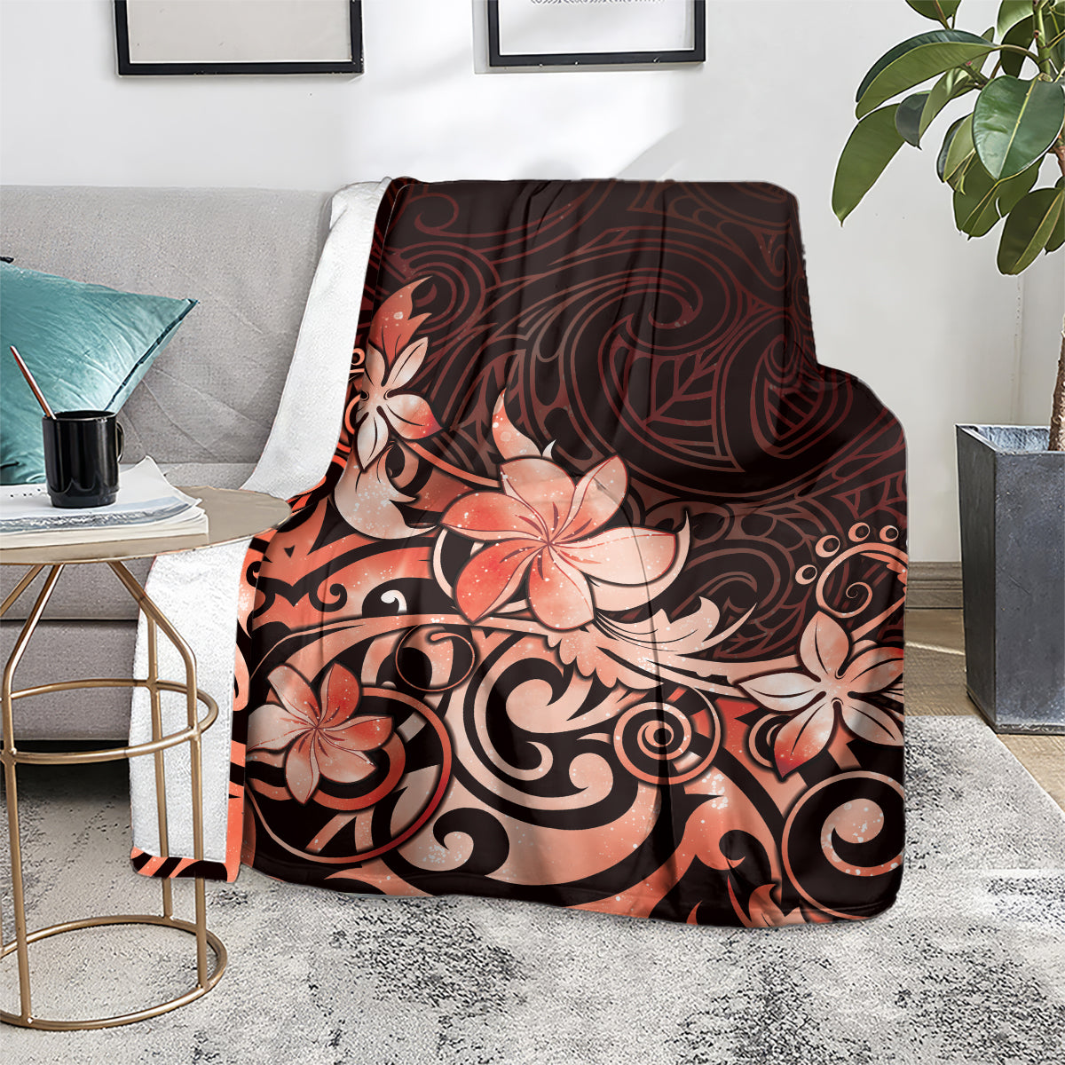 Matariki New Zealand Blanket Maori Pattern Red Galaxy LT05 - Polynesian Pride