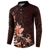 Matariki New Zealand Button Sweatshirt Maori Pattern Red Galaxy LT05 - Polynesian Pride