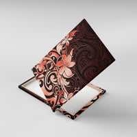 Matariki New Zealand Canvas Wall Art Maori Pattern Red Galaxy LT05 With Frame Red - Polynesian Pride