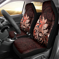 Matariki New Zealand Car Seat Cover Maori Pattern Red Galaxy LT05 - Polynesian Pride
