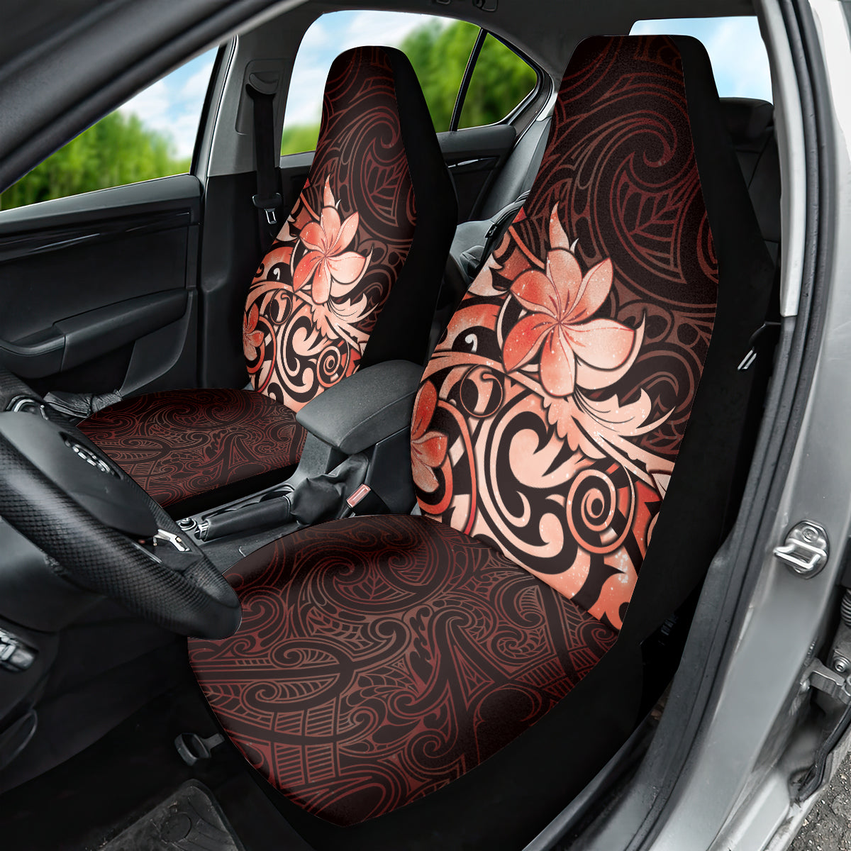 Matariki New Zealand Car Seat Cover Maori Pattern Red Galaxy LT05 - Polynesian Pride