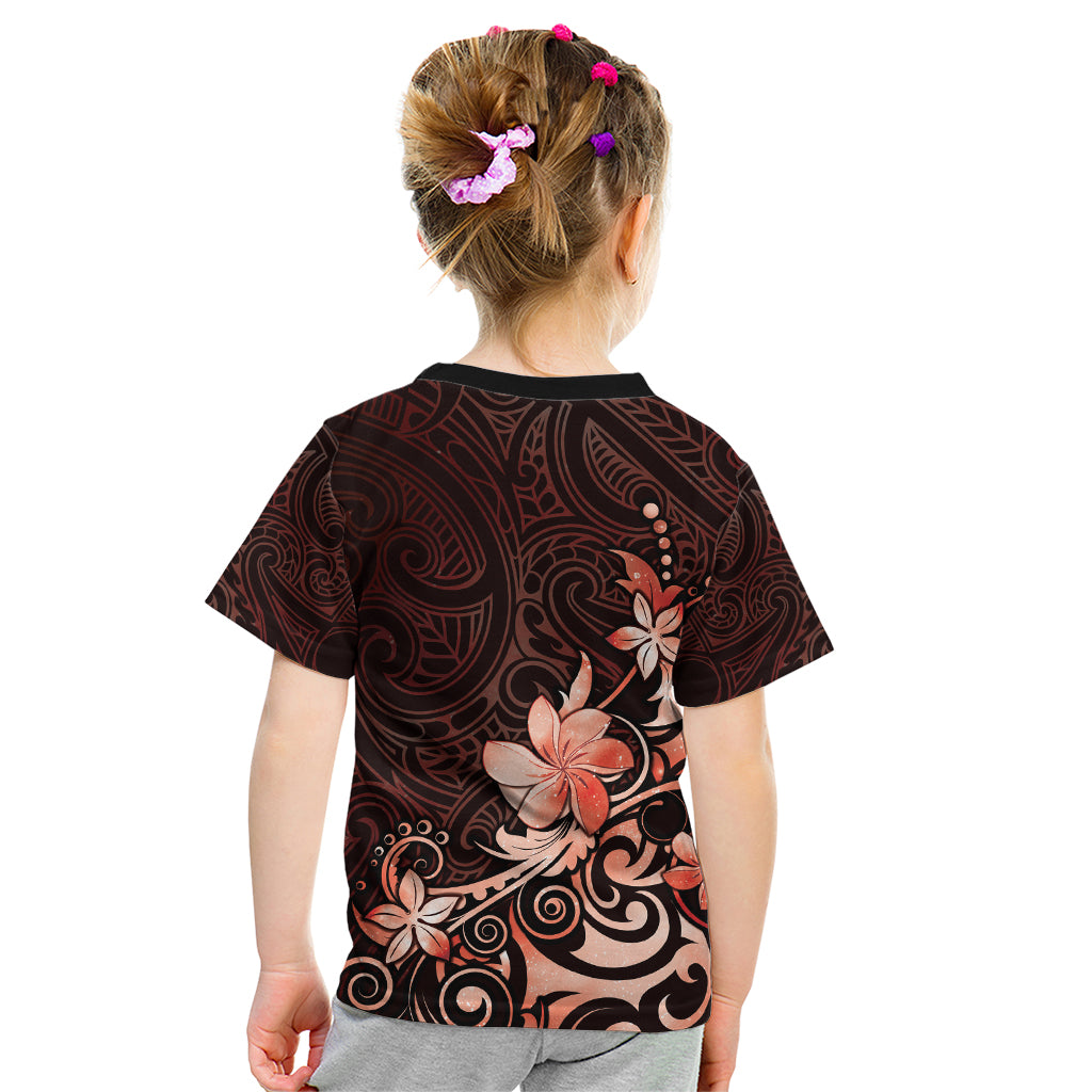 Matariki New Zealand Kid T Shirt Maori Pattern Red Galaxy LT05 - Polynesian Pride