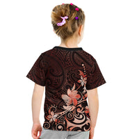Matariki New Zealand Kid T Shirt Maori Pattern Red Galaxy LT05 - Polynesian Pride