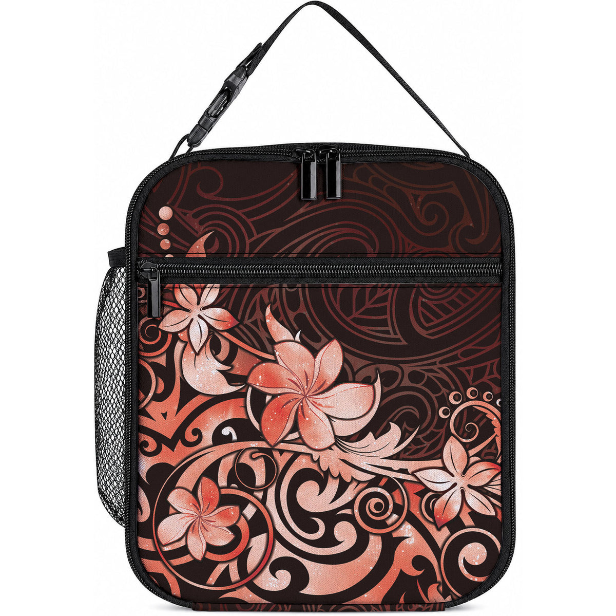 Matariki New Zealand Lunch Bag Maori Pattern Red Galaxy LT05 10.2 × 8.3 × 4.3 inch Red - Polynesian Pride