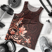 Matariki New Zealand Men Tank Top Maori Pattern Red Galaxy LT05 - Polynesian Pride
