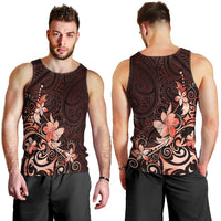 Matariki New Zealand Men Tank Top Maori Pattern Red Galaxy LT05 - Polynesian Pride