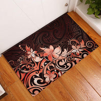 Matariki New Zealand Rubber Doormat Maori Pattern Red Galaxy LT05 Red - Polynesian Pride