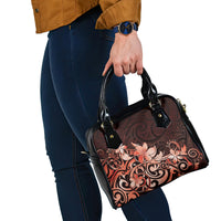 Matariki New Zealand Shoulder Handbag Maori Pattern Red Galaxy LT05 - Polynesian Pride
