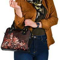 Matariki New Zealand Shoulder Handbag Maori Pattern Red Galaxy LT05 - Polynesian Pride