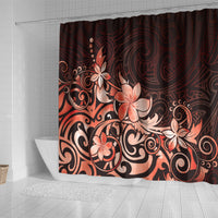 Matariki New Zealand Shower Curtain Maori Pattern Red Galaxy LT05 - Polynesian Pride