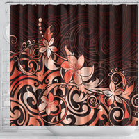 Matariki New Zealand Shower Curtain Maori Pattern Red Galaxy LT05 - Polynesian Pride