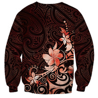 Matariki New Zealand Sweatshirt Maori Pattern Red Galaxy LT05 - Polynesian Pride