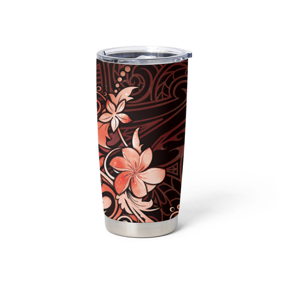 Matariki New Zealand Tumbler Cup Maori Pattern Red Galaxy