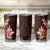 Matariki New Zealand Tumbler Cup Maori Pattern Red Galaxy