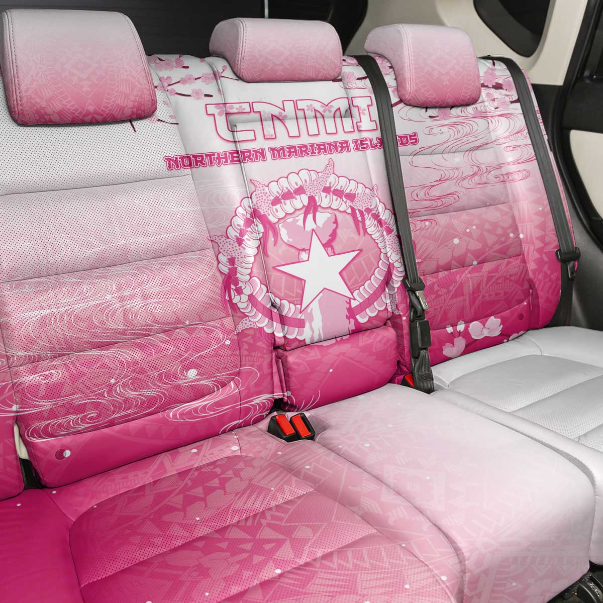 Sakura Marianas Back Car Seat Cover CNMI Seal
