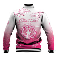 Personalized Sakura Marianas Baseball Jacket CNMI Seal LT05 - Polynesian Pride
