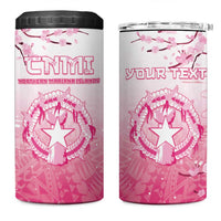 Personalized Sakura Marianas 4 in 1 Can Cooler Tumbler CNMI Seal