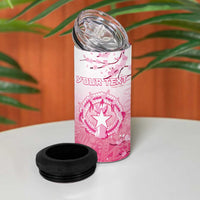 Personalized Sakura Marianas 4 in 1 Can Cooler Tumbler CNMI Seal