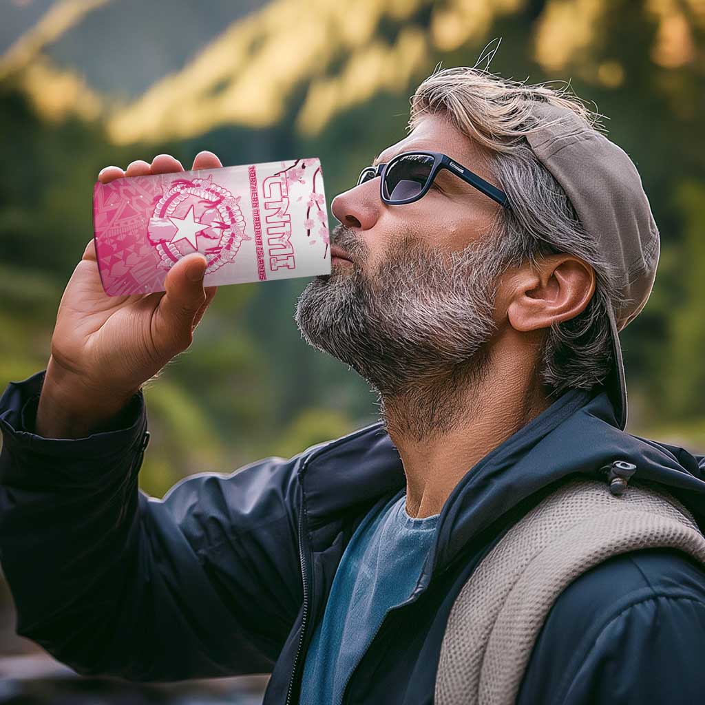 Personalized Sakura Marianas 4 in 1 Can Cooler Tumbler CNMI Seal