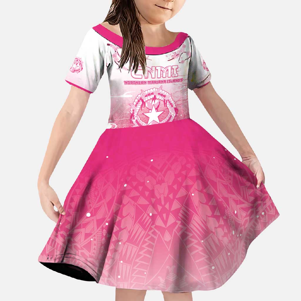 Personalized Sakura Marianas Family Matching Off Shoulder Maxi Dress and Hawaiian Shirt CNMI Seal