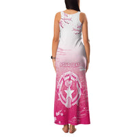 Personalized Sakura Marianas Family Matching Tank Maxi Dress and Hawaiian Shirt CNMI Seal LT05 - Polynesian Pride