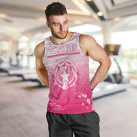Personalized Sakura Marianas Men Tank Top CNMI Seal LT05 Pink - Polynesian Pride