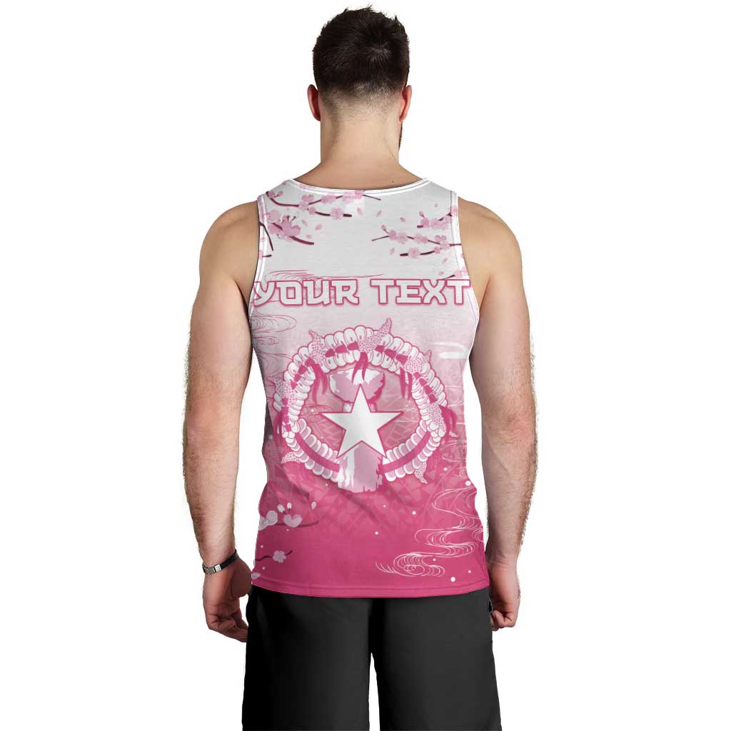 Personalized Sakura Marianas Men Tank Top CNMI Seal LT05 - Polynesian Pride
