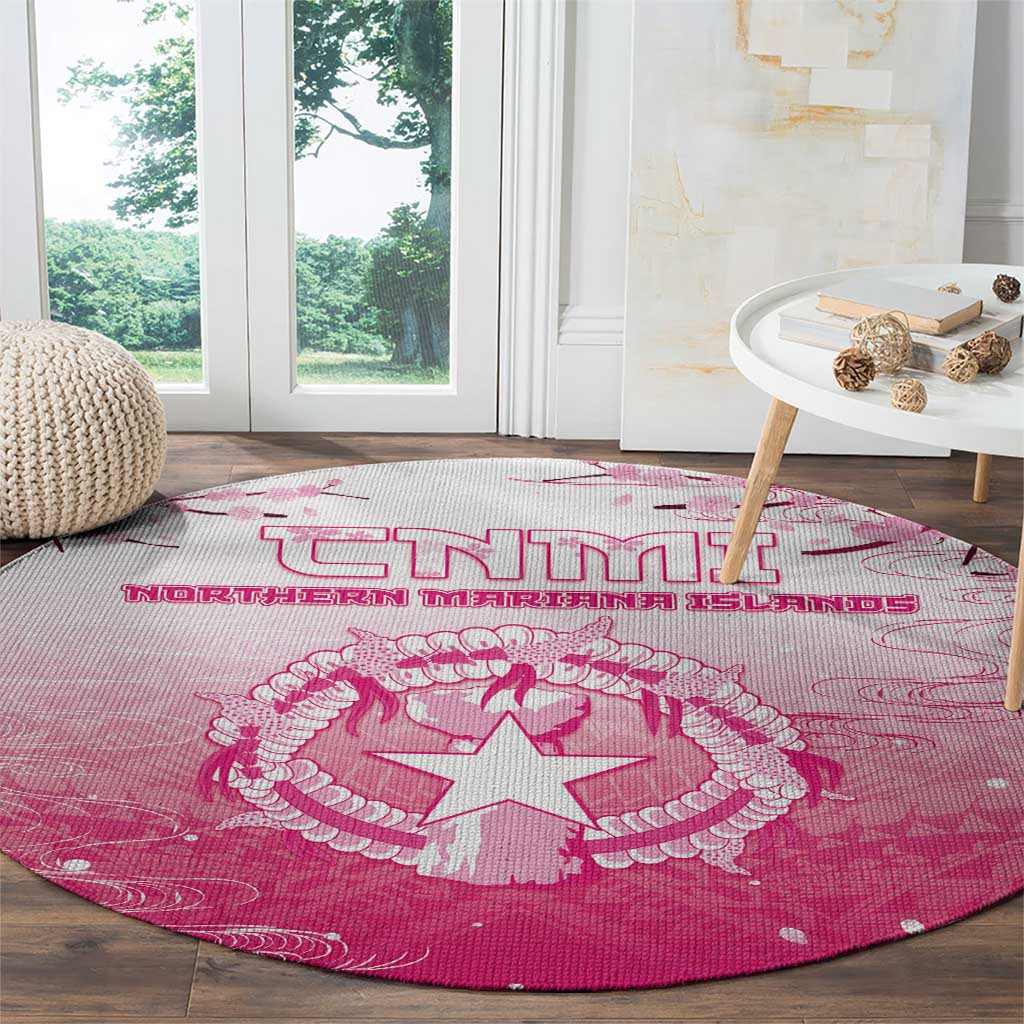 Sakura Marianas Round Carpet CNMI Seal