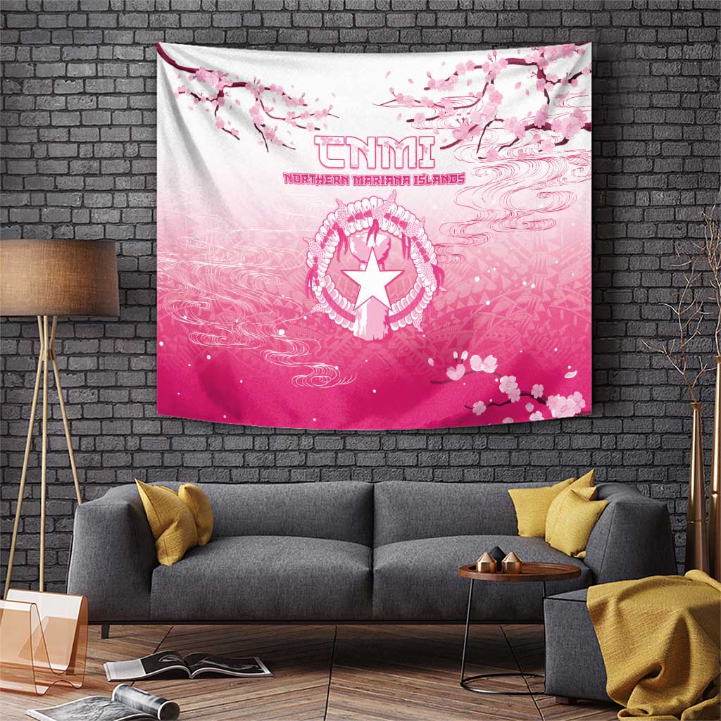 Sakura Marianas Tapestry CNMI Seal