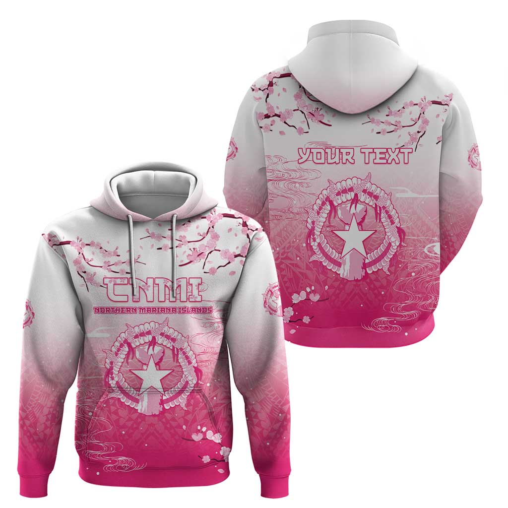 Personalized Sakura Marianas Zip Hoodie CNMI Seal LT05 - Polynesian Pride