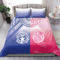 Northern Mariana Islands And Japan Together Bedding Set LT05 - Polynesian Pride