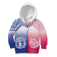 Custom Northern Mariana Islands And Japan Together Kid Hoodie