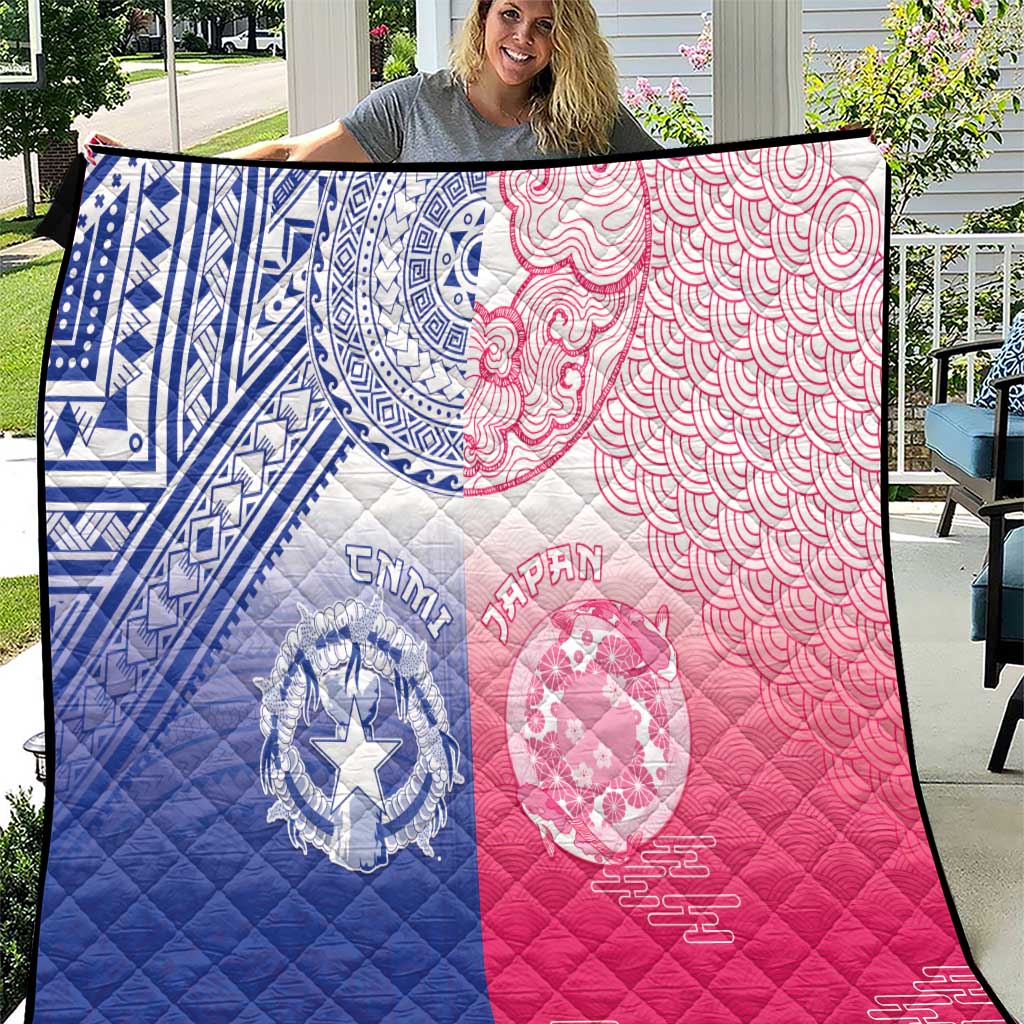Northern Mariana Islands And Japan Together Quilt