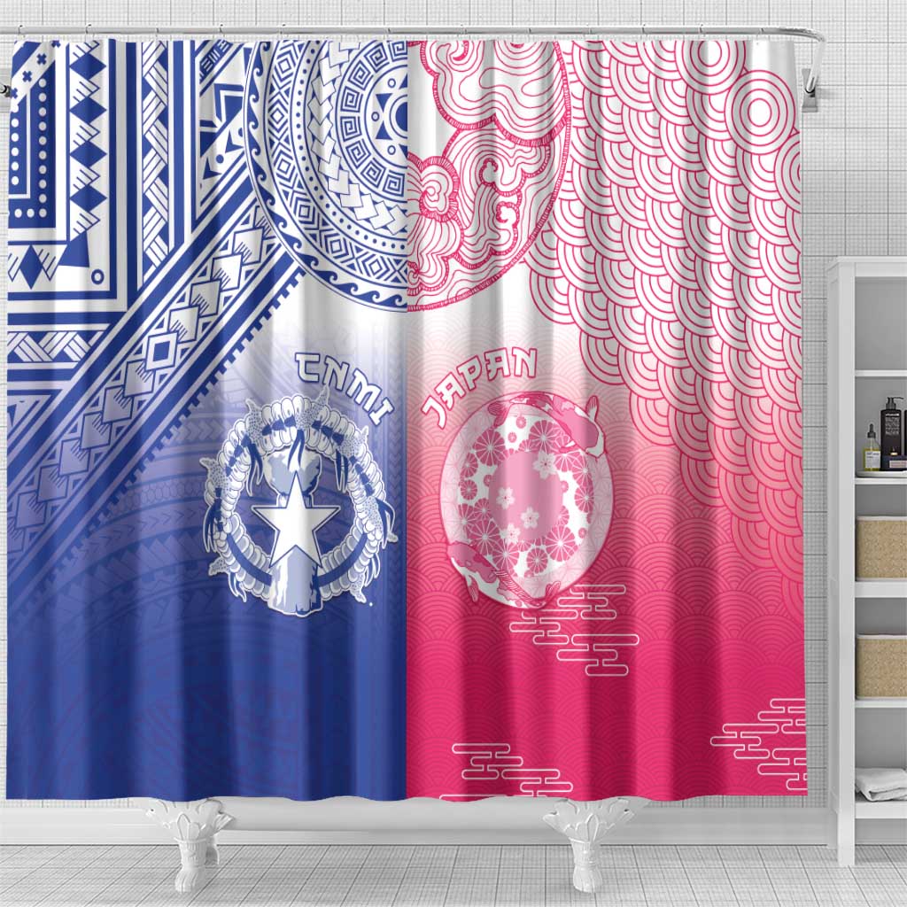 Northern Mariana Islands And Japan Together Shower Curtain