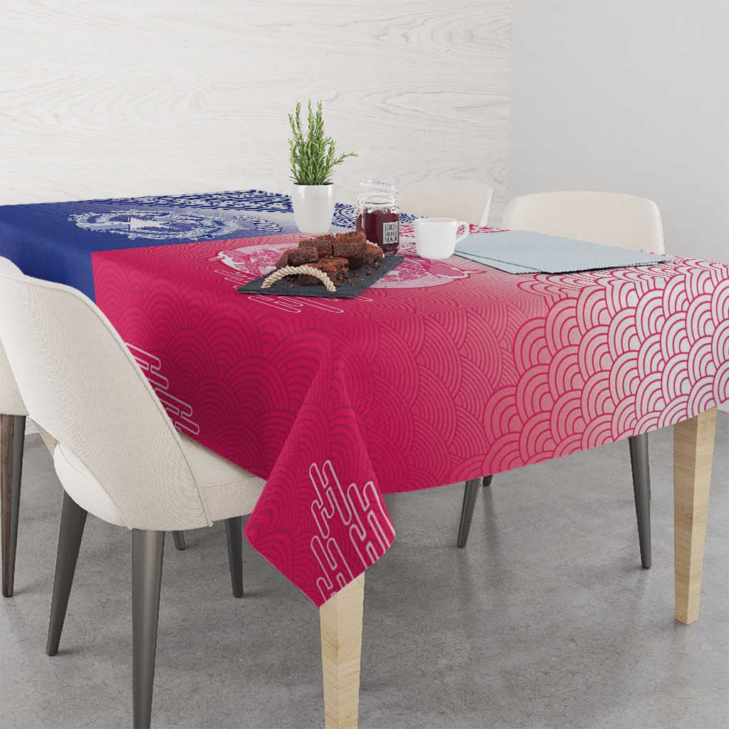 Northern Mariana Islands And Japan Together Tablecloth