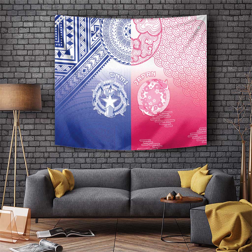 Northern Mariana Islands And Japan Together Tapestry