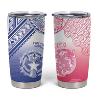Custom Northern Mariana Islands And Japan Together Tumbler Cup