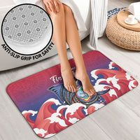 Guam Blue Marlin Fishing Bathroom Set Polynesian Style