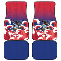 Guam Blue Marlin Fishing Car Mats Polynesian Style