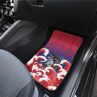 Guam Blue Marlin Fishing Car Mats Polynesian Style