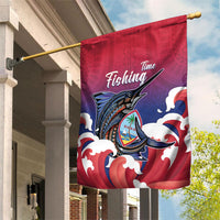 Guam Blue Marlin Fishing Garden Flag Polynesian Style