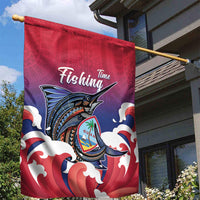 Guam Blue Marlin Fishing Garden Flag Polynesian Style
