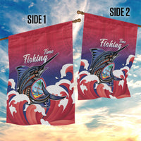 Guam Blue Marlin Fishing Garden Flag Polynesian Style