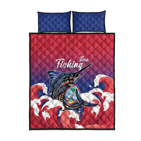 Guam Blue Marlin Fishing Quilt Bed Set Polynesian Style LT05 - Polynesian Pride