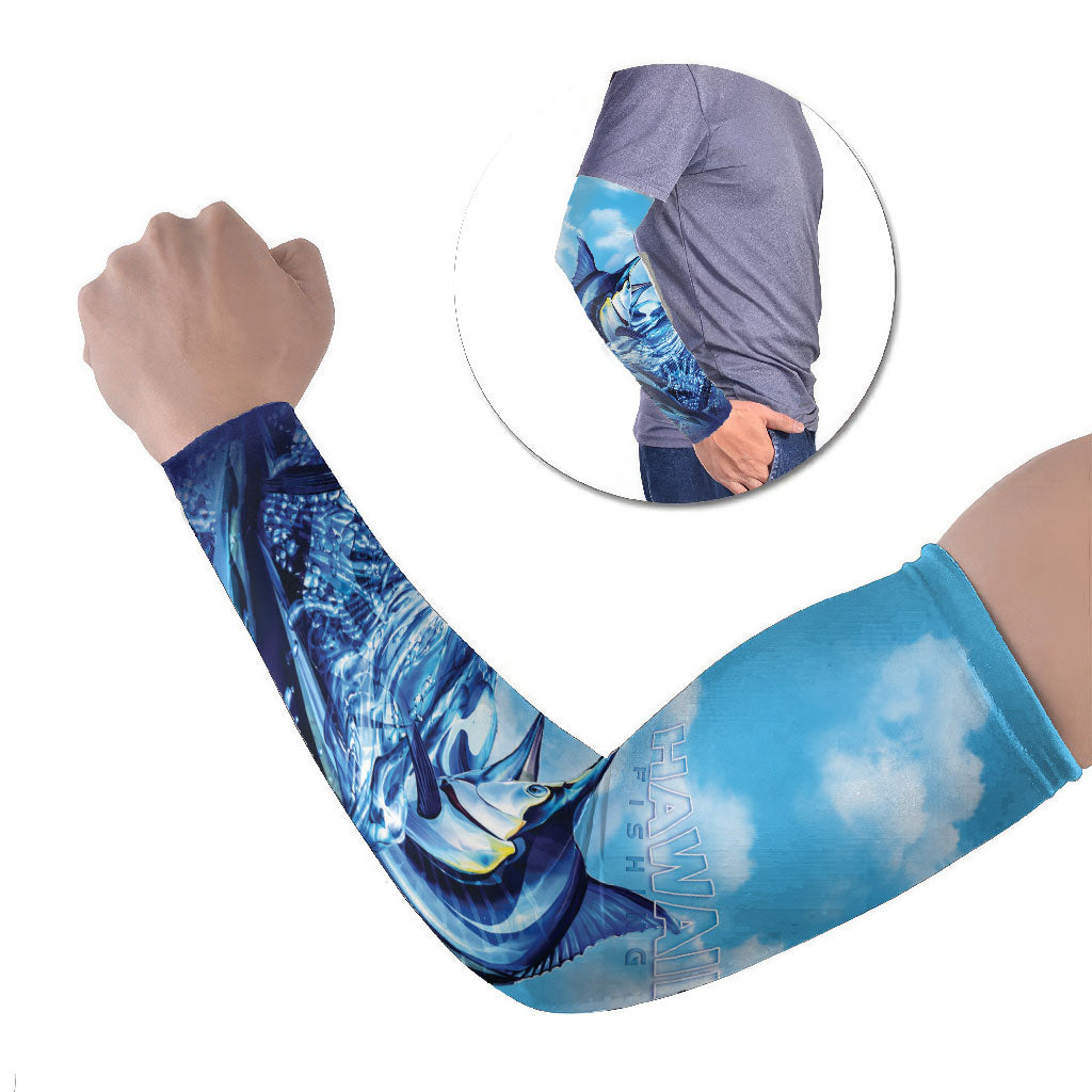 Hawaii Blue Marlin Fishing Arm Sleeves