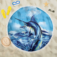 Hawaii Blue Marlin Fishing Beach Blanket