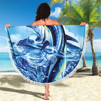 Hawaii Blue Marlin Fishing Beach Blanket