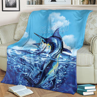 Hawaii Blue Marlin Fishing Blanket